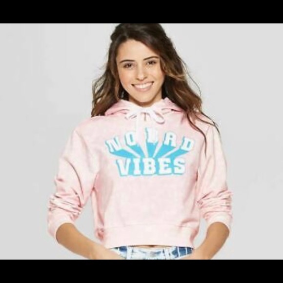 SALE!  NWT Freeze NO BAD VIBES Tie-Dye Pink and Blue HOODIE SWEATSHIRT XXL - Picture 1 of 13
